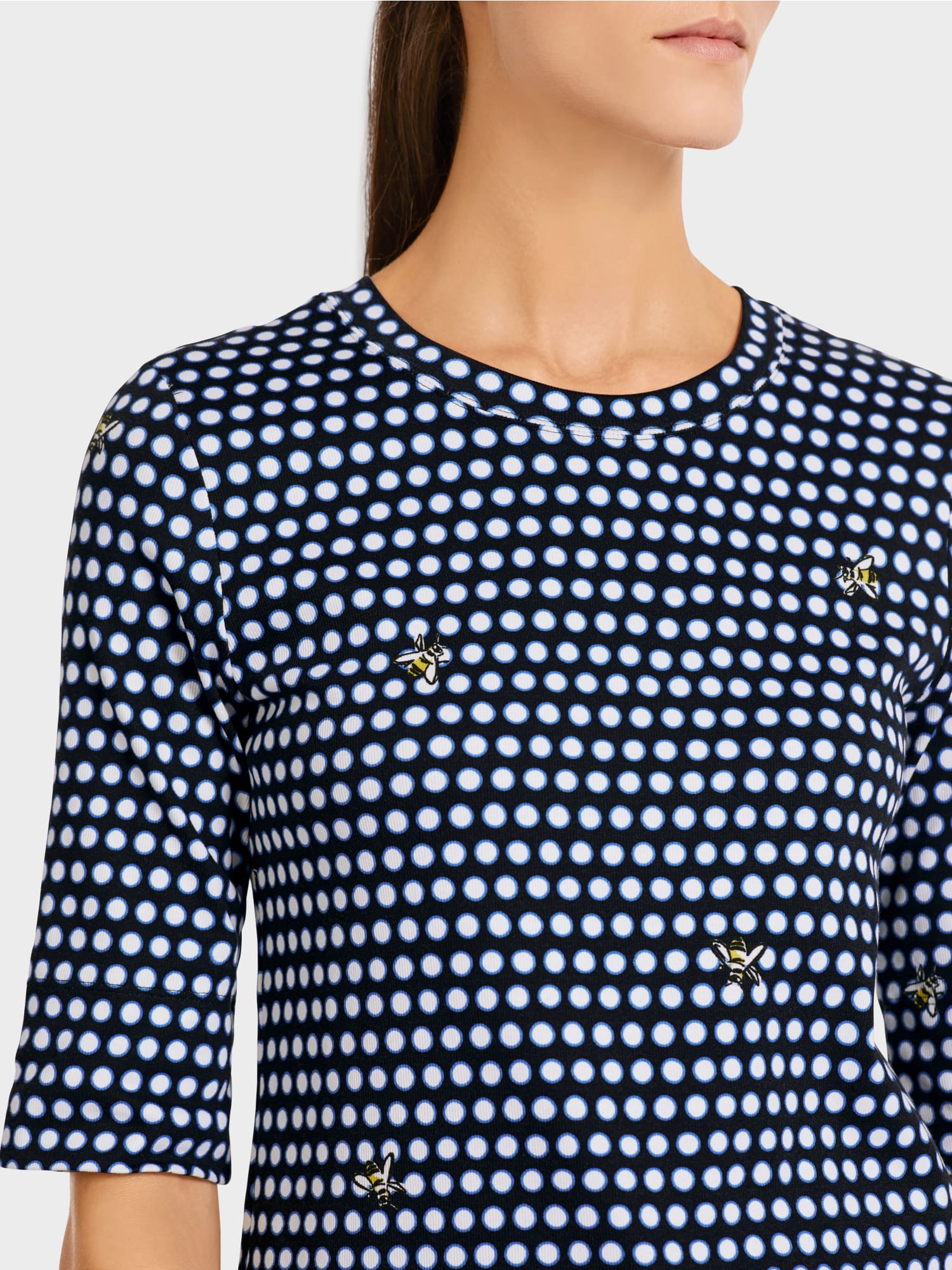 Top with polka dot pattern